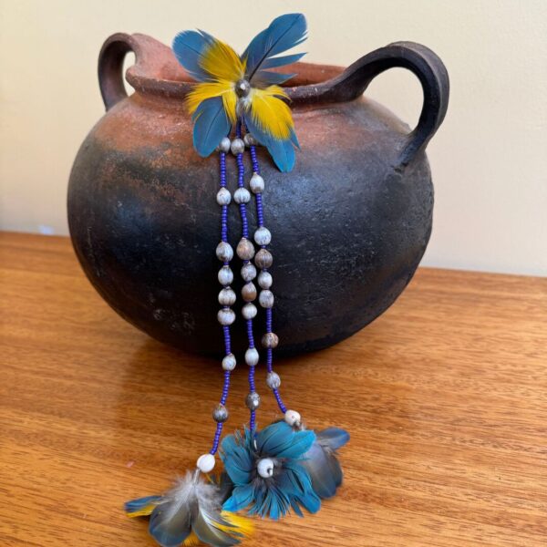 Shaman Earring with Bird Feathers