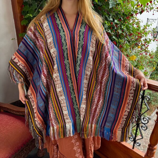 Baby Alpacha wool Shaman Poncho - High quality